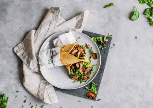 Pfannkuchen-Wraps aus dem Corona-Kochplan.