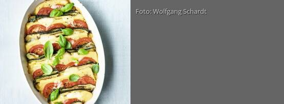 Rezeptbild für "Polenta-Caprese-Auflauf"