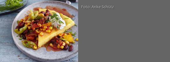 Rezeptbild für "Polentaschnitten mit Chili-Gemüse"