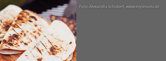 Rezeptbild für "Quesadillas mit Süßkartoffelsalat"