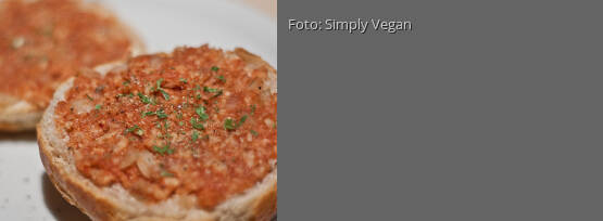 Rezeptbild für "Reiswaffel-Mett"