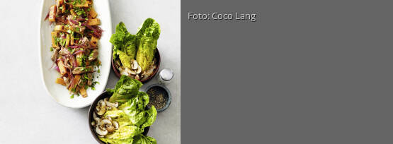 Rezeptbild für "Rindergeschnetzeltes mit Römersalat"