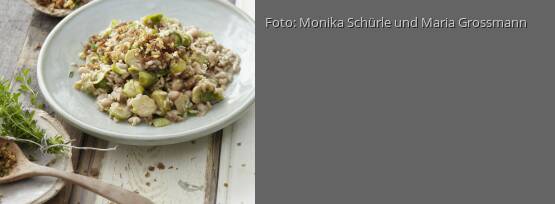 Rezeptbild für "Rosenkohl-Bohnen-Risotto"