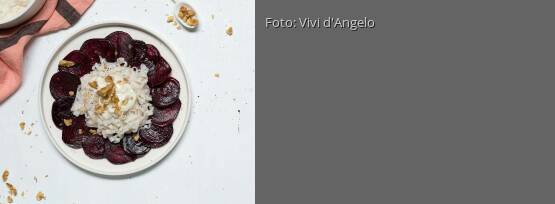 Rezeptbild für "Rote Bete Carpaccio mit Gorgonzola-Nudeln"