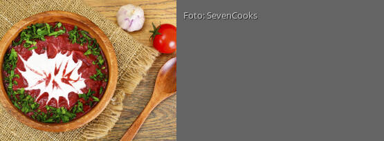 Rezeptbild für "Rote Bete-Suppe mit Koriander – vegan"