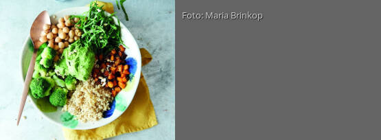 Rezeptbild für "Clean Eating Bowl mit Spinat-Hummus"