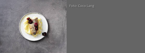 Rezeptbild für "Saibling auf Püree mit Traubenkraut"