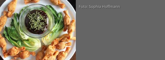 Rezeptbild für "Scharfe Wan-Tan-Bonbons mit Pflaumensoße"