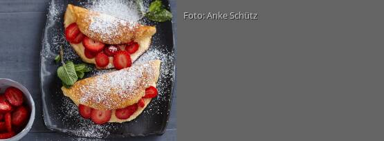 Rezeptbild für "Schaumomelett mit Erdbeeren"