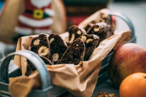 Ein Körbchen voller Cantuccini.