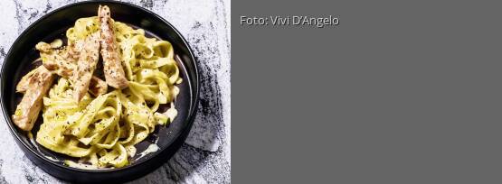 Rezeptbild für "Schweinegeschnetzeltes in Wein-Thymian-Sahne"