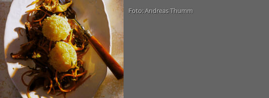 Rezeptbild für "Shiitake-Pilze mit aromatischen Reiskugeln"