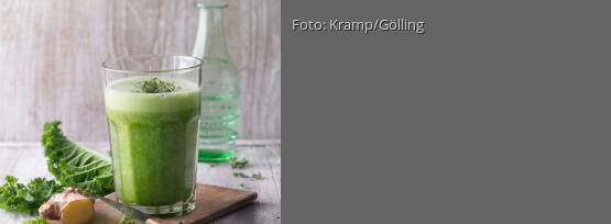 Rezeptbild für "Smoothie gegen Erkältung mit Grünkohl, Kresse und Ingwer"