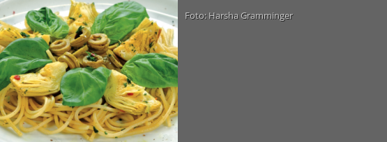 Rezeptbild für "Spaghetti mit Artischocken und Oliven"
