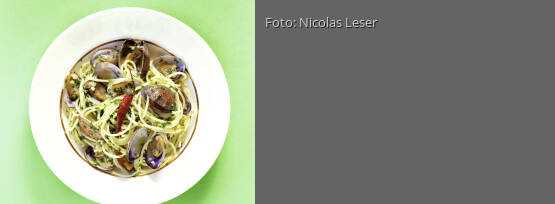 Rezeptbild für "Spaghetti mit Venusmuscheln"