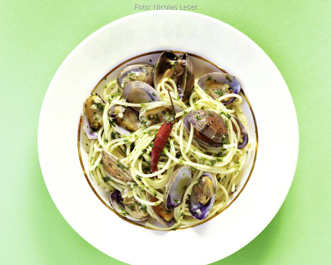 Spaghetti mit Venusmuscheln