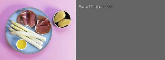 Rezeptbild für "Spargel mit Schinken und Pellkartoffeln"