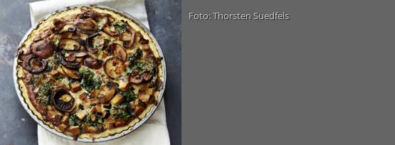 Rezeptbild für "Spinat-Champignon-Quiche"