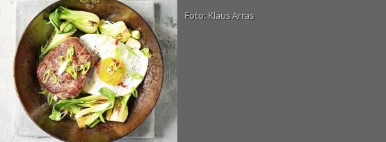 Rezeptbild für "Steakpfanne mit Pak Choi und Spiegelei"