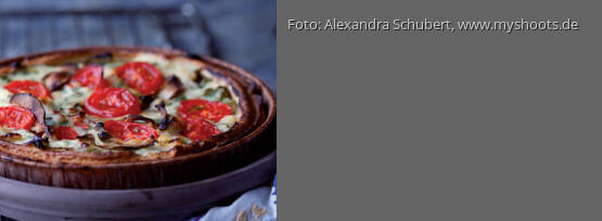 Rezeptbild für "Steinpilz-Spinat-Quiche"