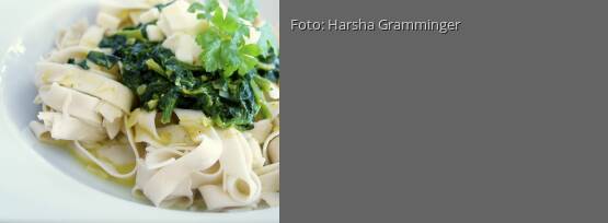 Rezeptbild für "Tagliatelle mit Spinat – vegan"