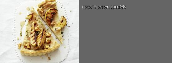 Rezeptbild für "Tarte mit Birnen und Nusskäse"