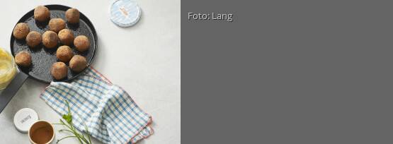 Rezeptbild für "Tofubällchen mit Mandelmus-Dip"