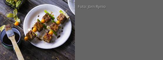 Rezeptbild für "Tofu-Spieße mit Physalis"