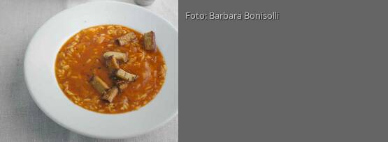 Rezeptbild für "Tomaten-Reis-Suppe mit Räuchertofu"