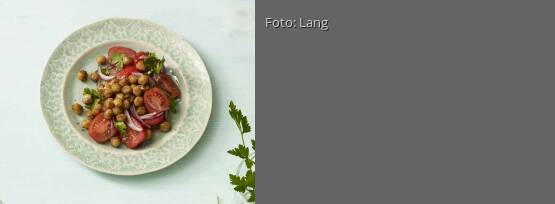 Rezeptbild für "Tomatensalat mit Kichererbsen"