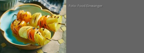 Rezeptbild für "Triple-A-Obstspieße mit Butterscotch"