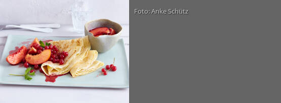 Rezeptbild für "Vanillecrêpes mit Sommerfrüchten"