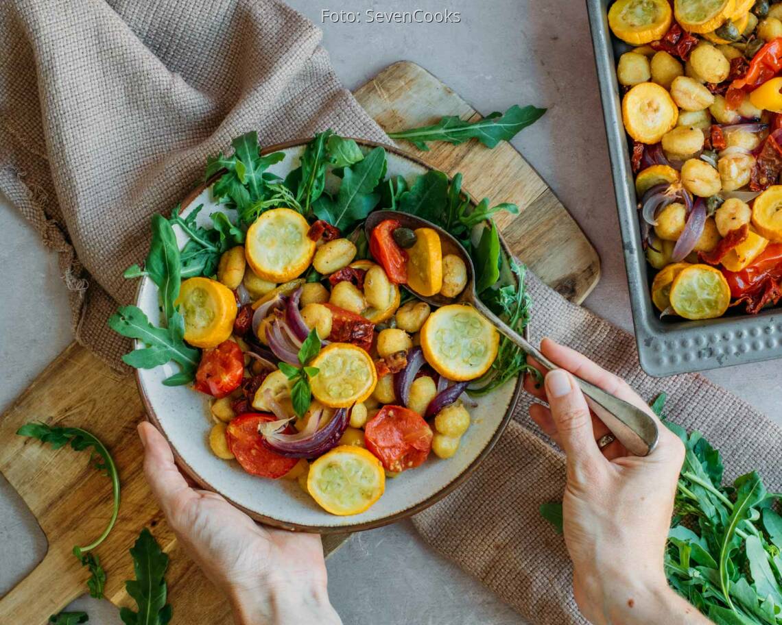 Vegane Rezept: Schnelle Gnocchi vom Blech 2