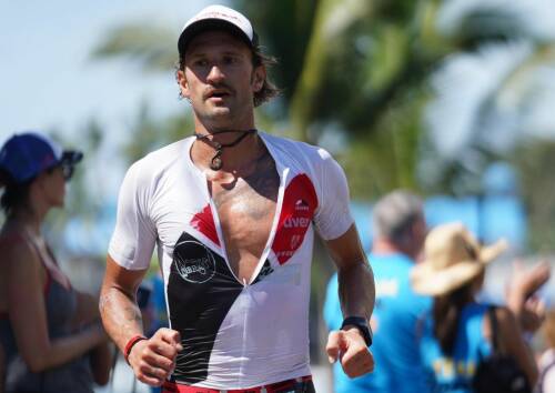 Veganer Triathlet beim Laufen