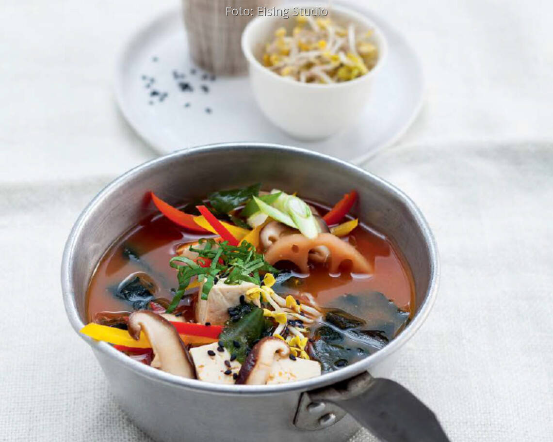 Veganes Rezept: Algen Misosuppe