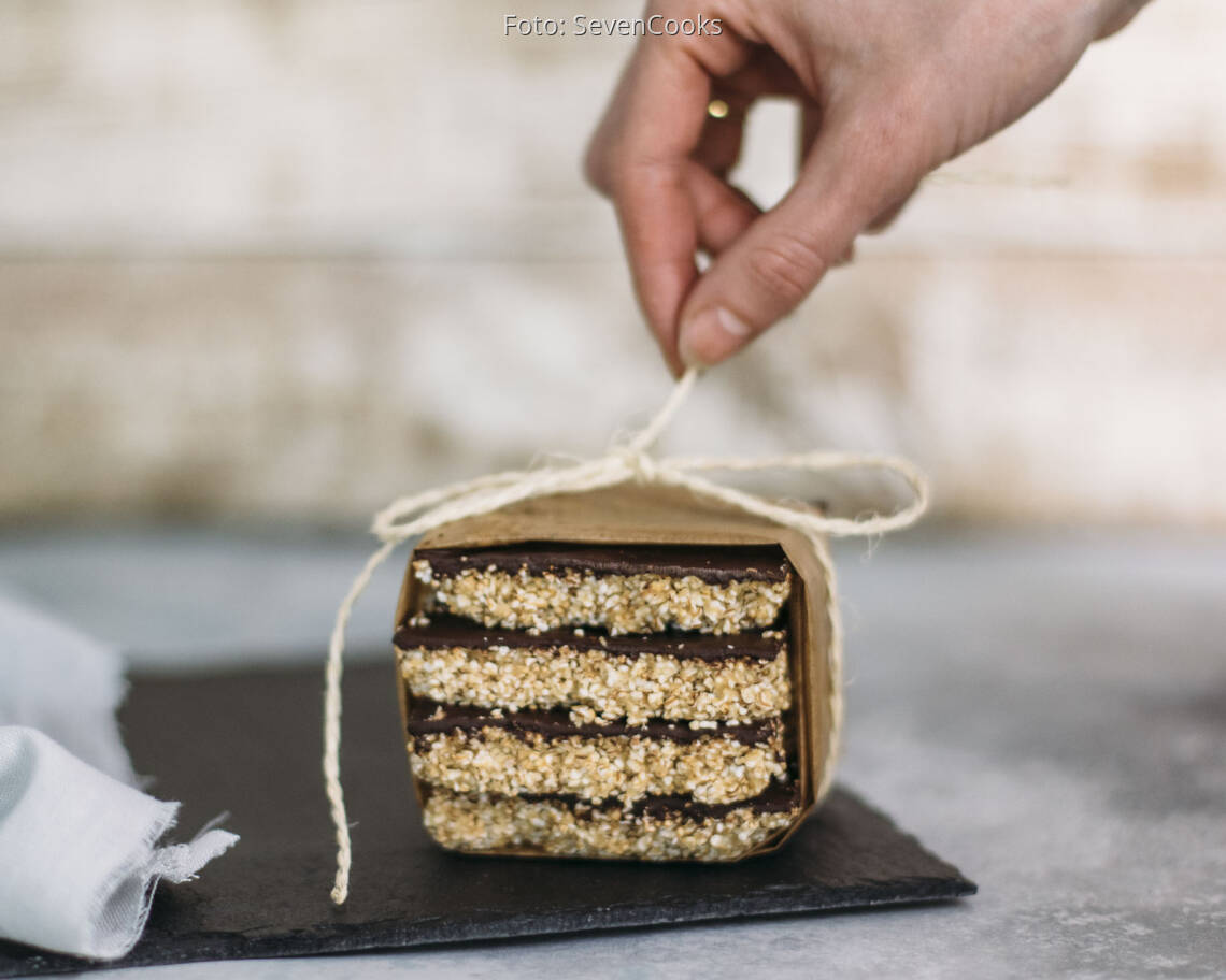 Veganes Rezept: Amaranth-Erdnussbutter-Bars to go