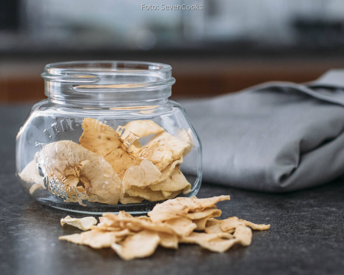 Veganes Rezept: Apfelringe aus dem Ofen