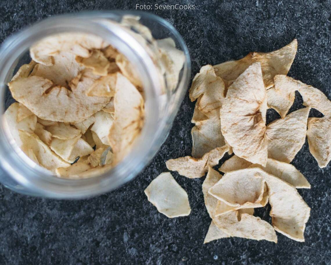 Veganes Rezept: Apfelringe aus dem Ofen