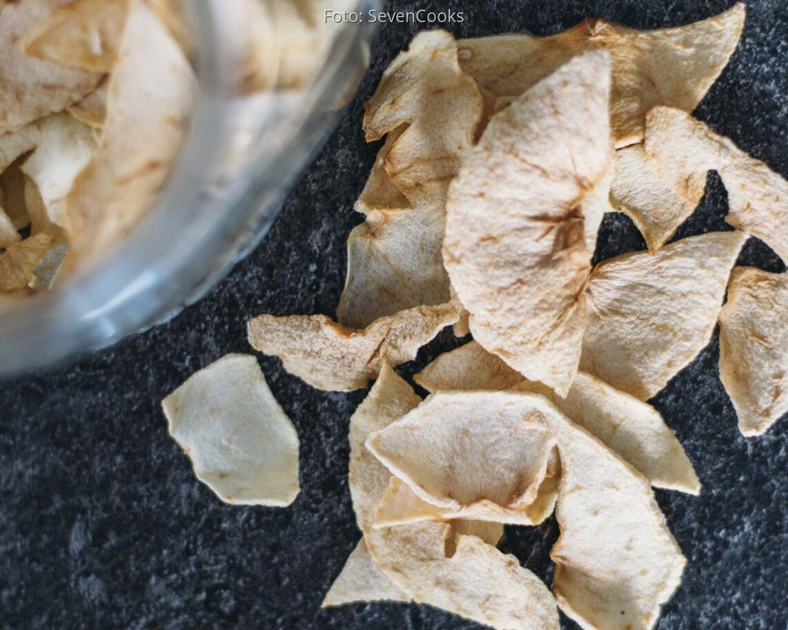 Veganes Rezept: Apfelringe aus dem Ofen