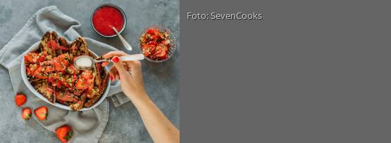 Rezeptbild für "Arme Ritter mit Erdbeeren"