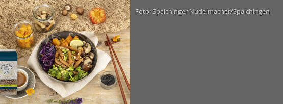 Rezeptbild für "Asiatischer Nudelsalat mit Dinkelvollkornpenne"