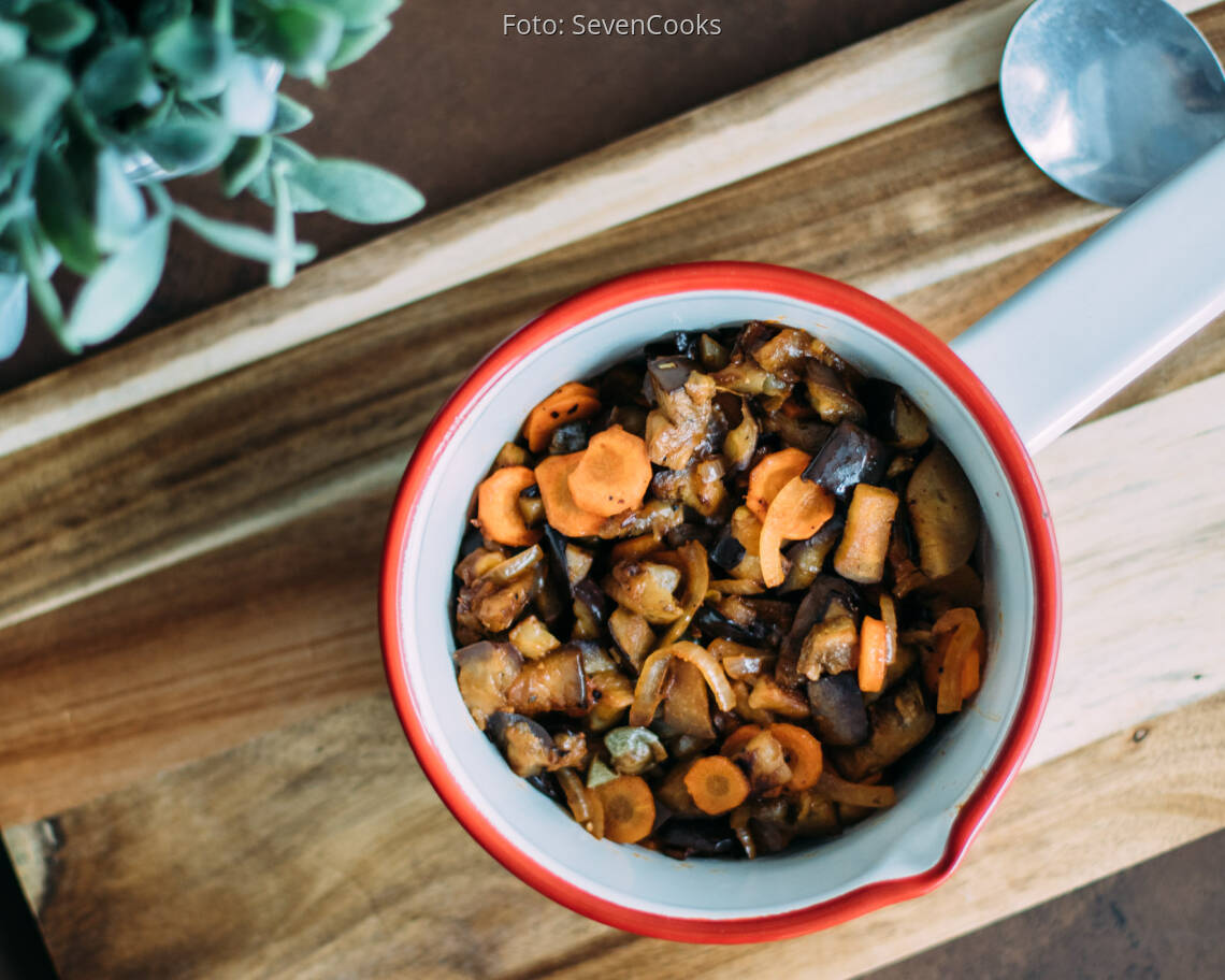 Veganes Rezept: Auberginen-Caponata
