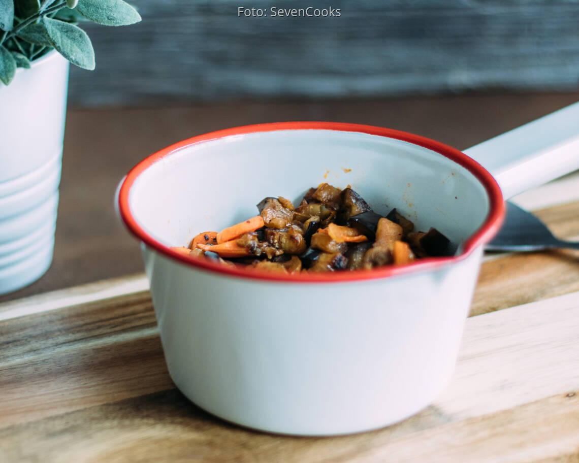 Veganes Rezept: Auberginen-Caponata