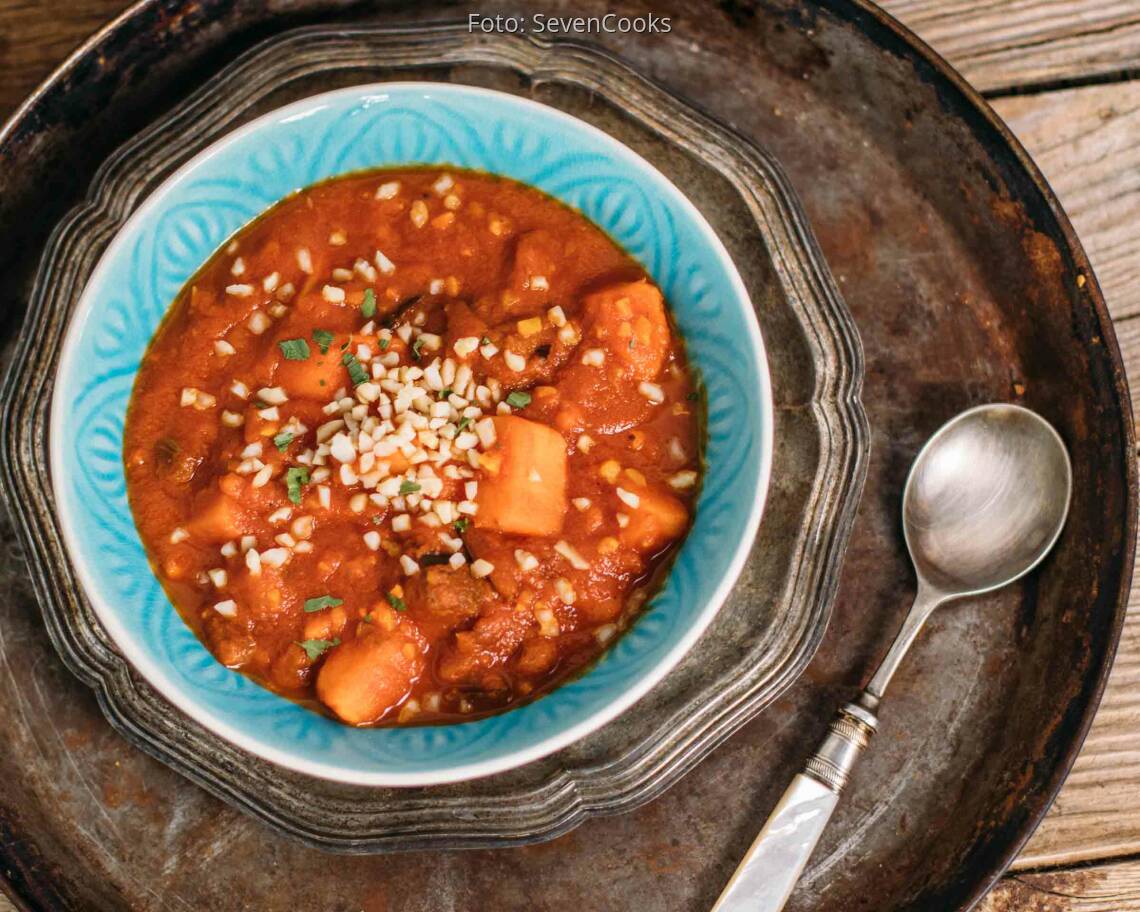 Veganes Rezept: Auberginen-Süßkartoffel-Curry_1