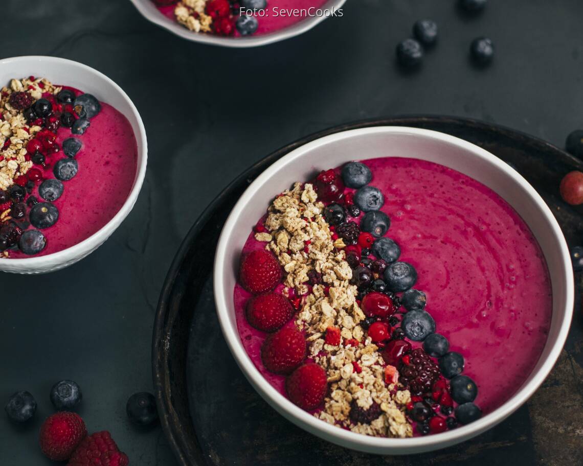Veganes Rezept: Beeren-Kokos-Smoothiebowl_2