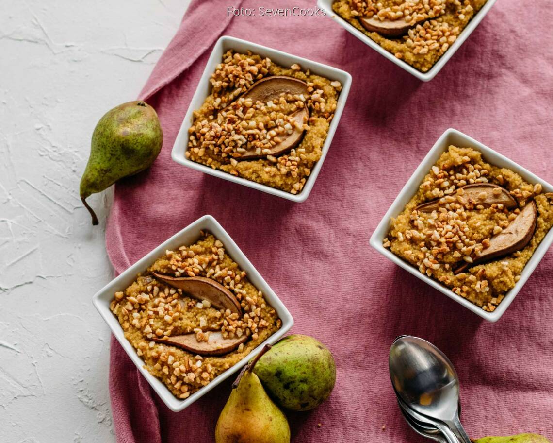 Veganes Rezept: Birnen-Hirse-Auflauf 2