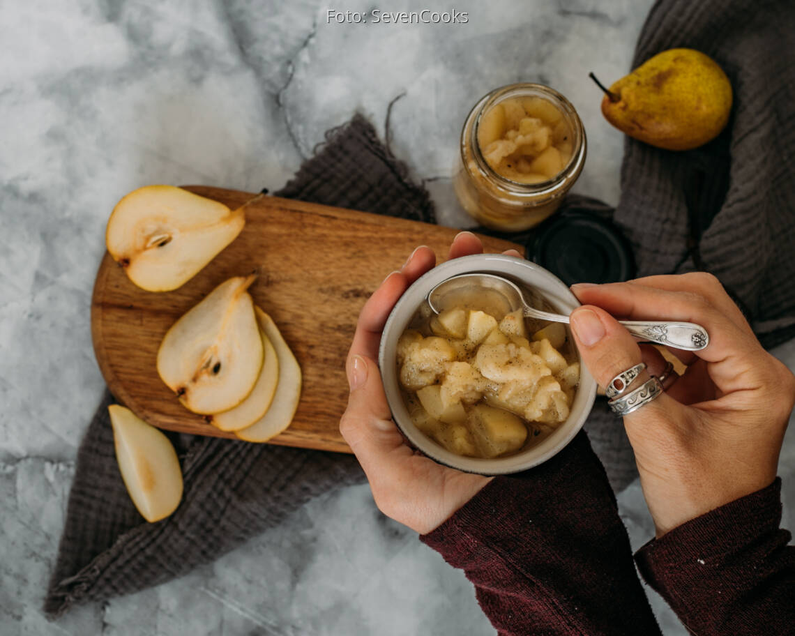Veganes Rezept: Birnenkompott