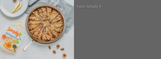 Rezeptbild für "Birnen-Quiche mit Walnüssen"