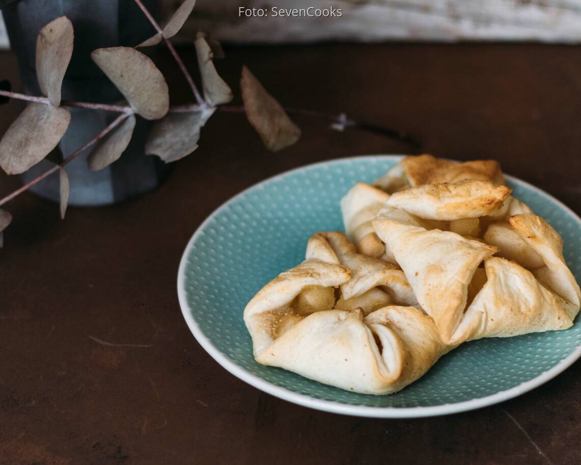 Veganes Rezept: Blätterteig-Apfel-Gebäck_2