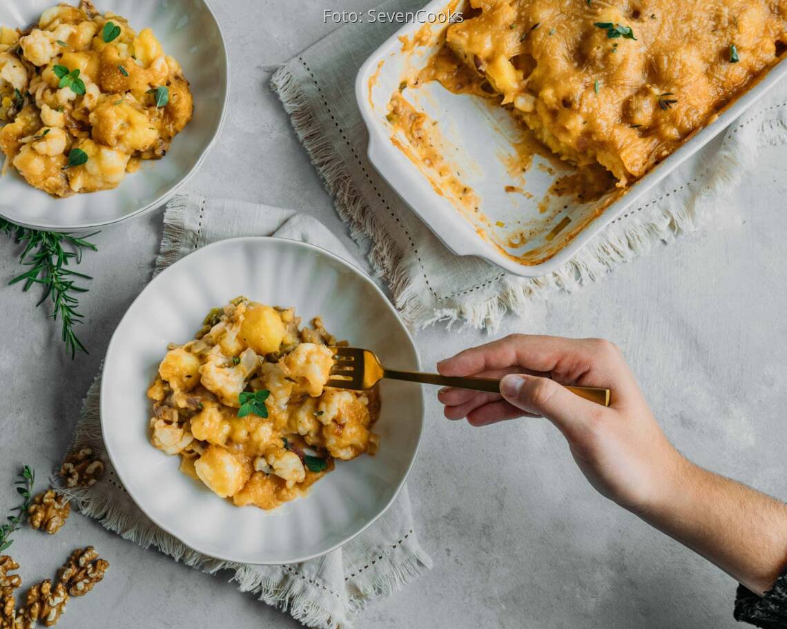 Veganes Rezept: Blumenkohl Kartoffel Auflauf 3